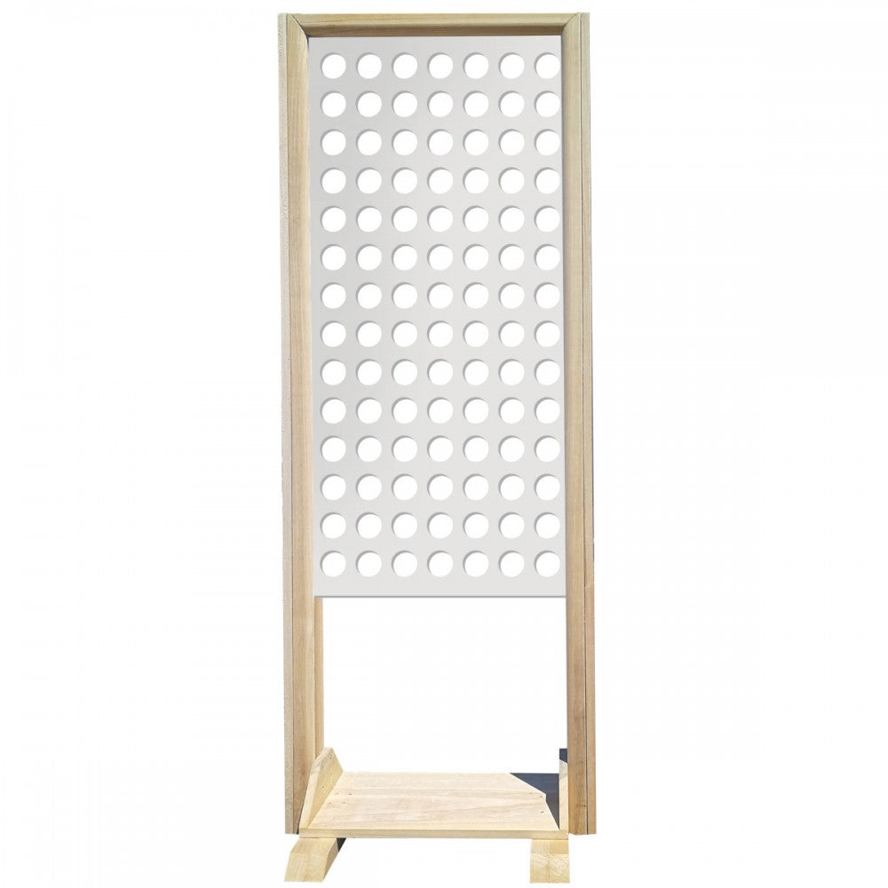 FORI PICCOLI - Separè - Paravento modulabile - 70x190cm - in Legno e PVC Colore: bianco