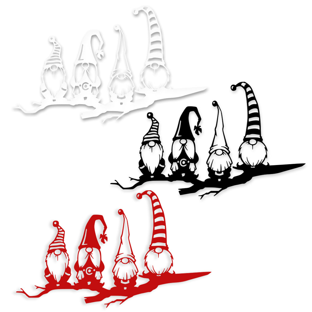 Image of GNOMES - Adesivo murale wall sticker in vinile 55x100 cm Colore: bianco