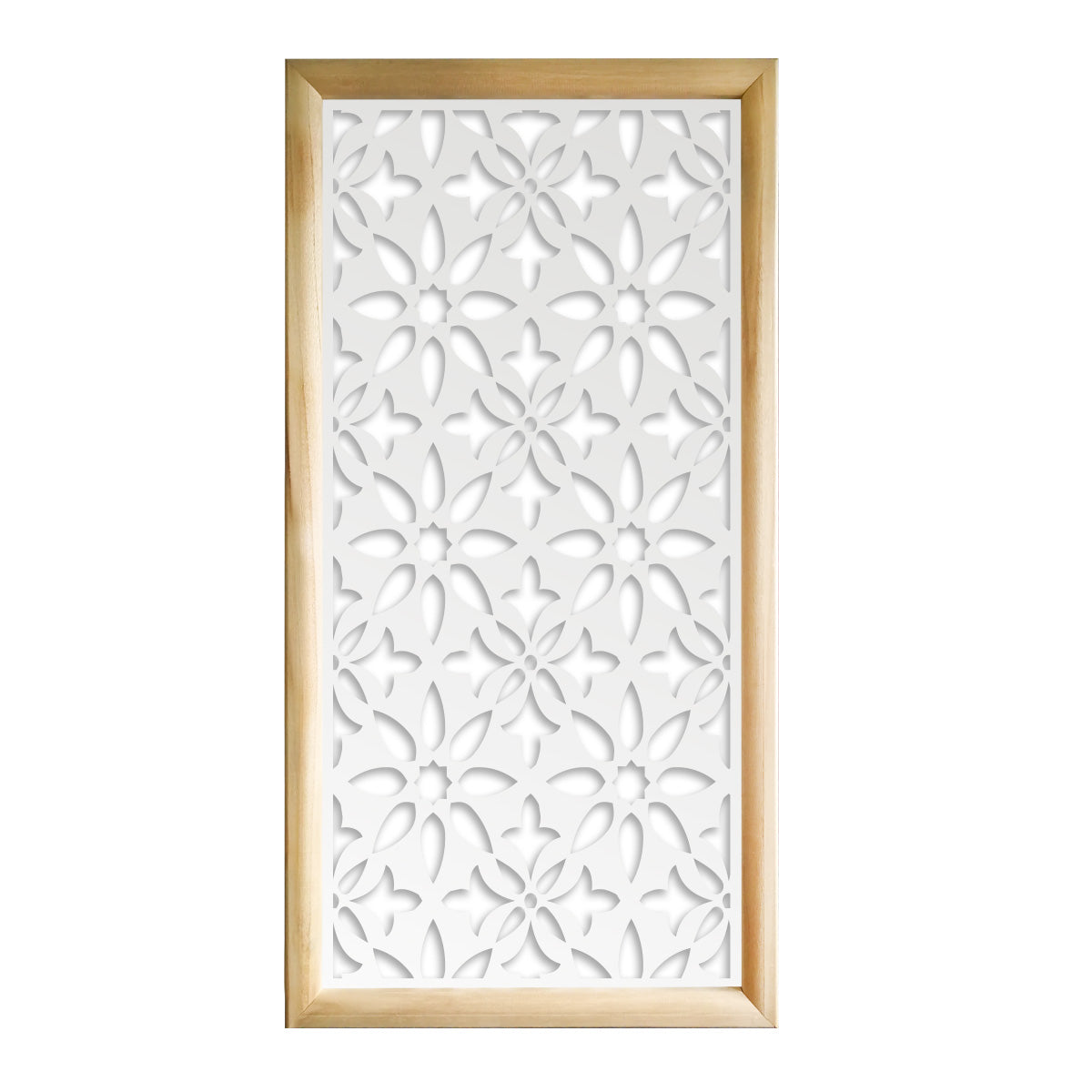 LANCERS - Moduli Decorativi in Legno e PVC Misura: 73x148 cm, Colore: bianco