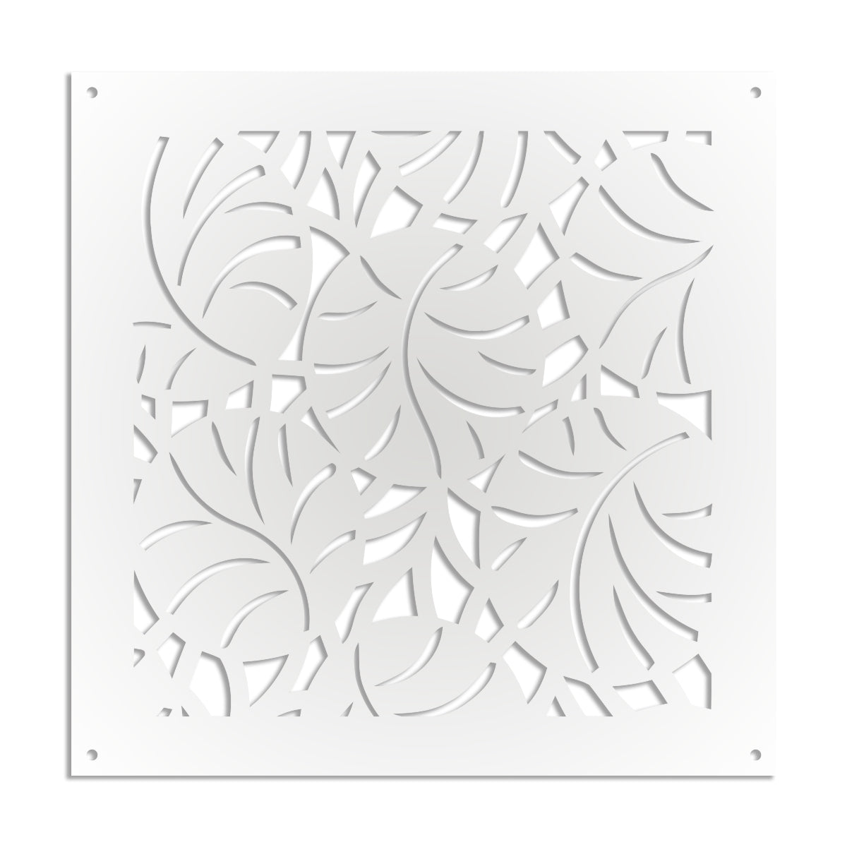 MANGROVIE - Pannello in PVC traforato - Parasole Colore: bianco, Misura: 98x98 cm