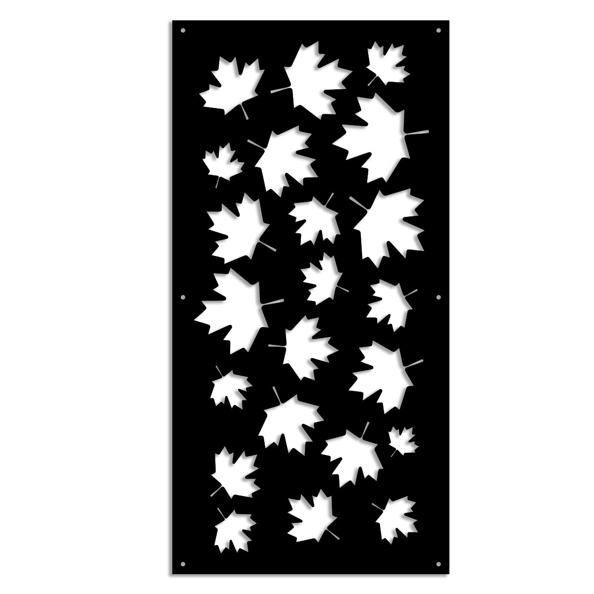 MAPLE - Pannello in PVC traforato - Parasole Colore: nero, Misura: 98x198 cm