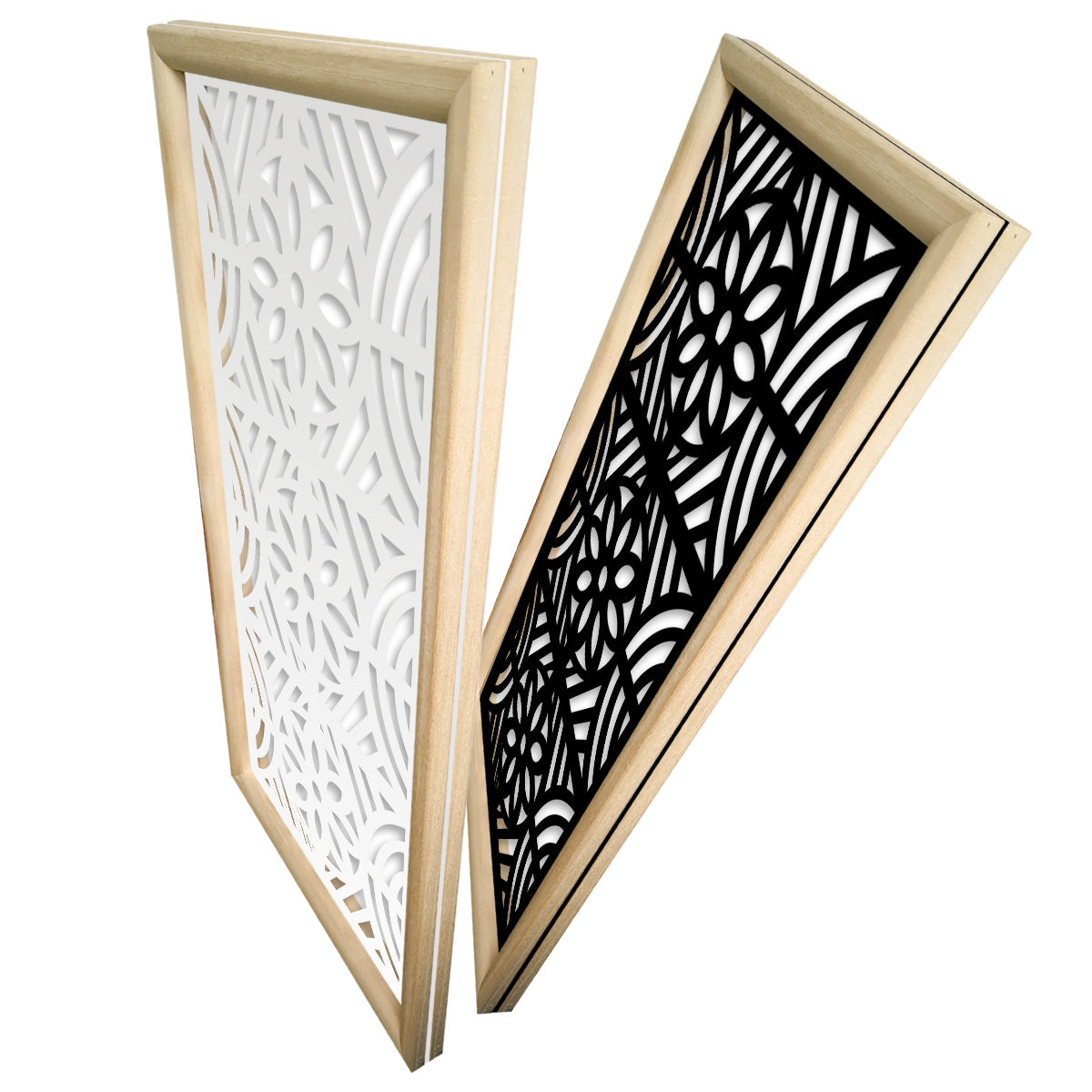 PROVENZA - Moduli Decorativi in Legno e PVC Misura: 47x94 cm, Colore: bianco