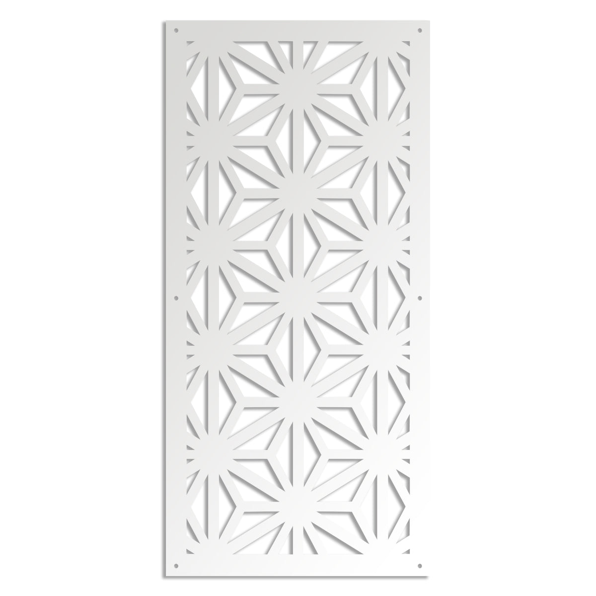 RADIANT - Pannello in PVC traforato - Parasole Misura: 47x94 cm, Colore: bianco