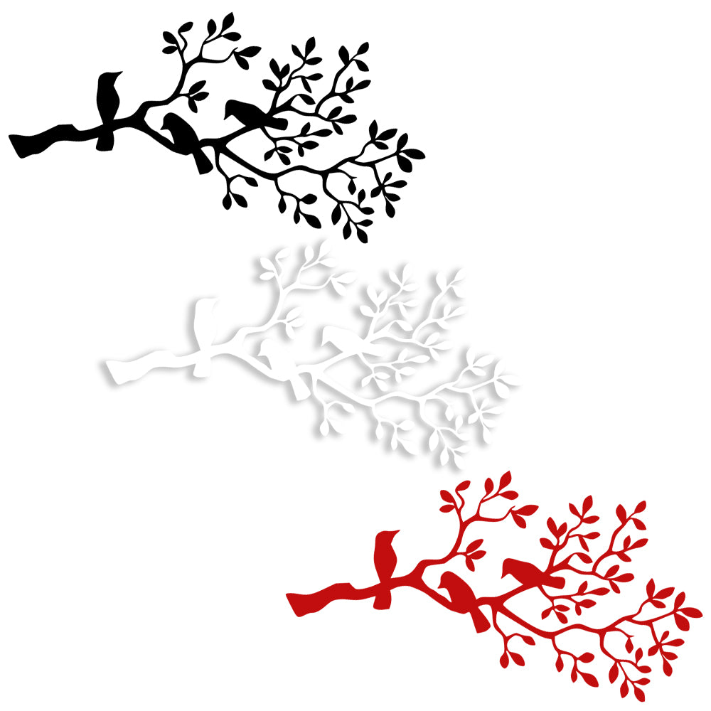 Image of RAMOSCELLO - Adesivo murale wall sticker in vinile 55x115 cm Colore: bianco