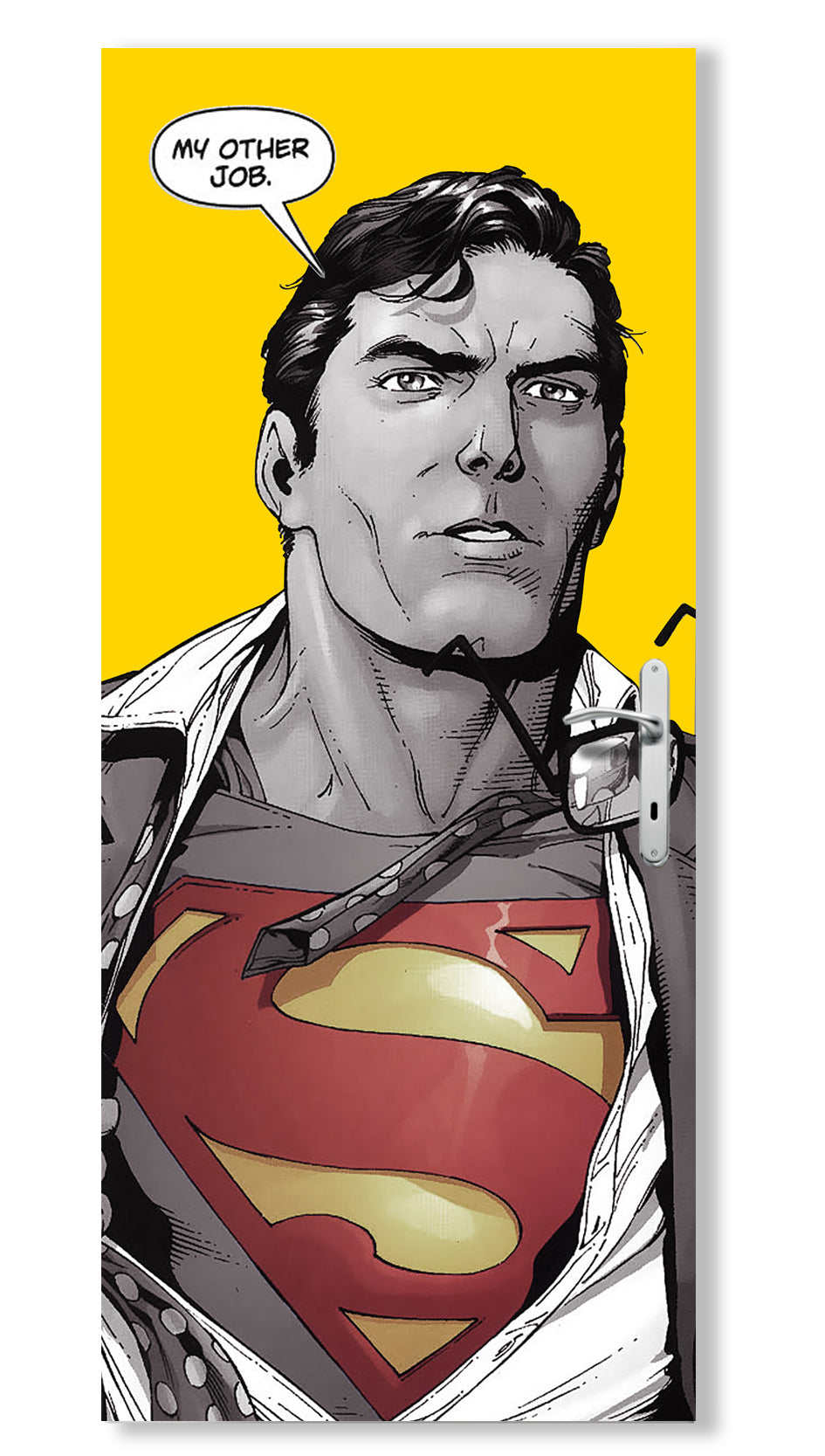 Image of Rivestimento adesivo per porte interne - Superman Misura: 95x215 cm