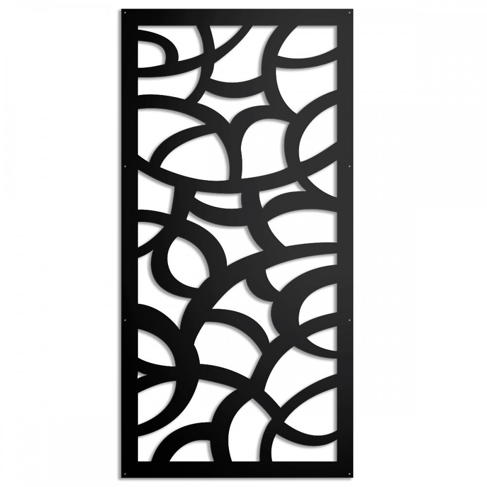 Image of ROOTS - Pannello in PVC traforato - Parasole Colore: nero, Misura: 47x94 cm