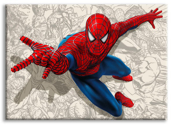 Image of SPIDERMAN - Fumetto - Quadro Canvas su telaio in legno Misura: 70X50 cm