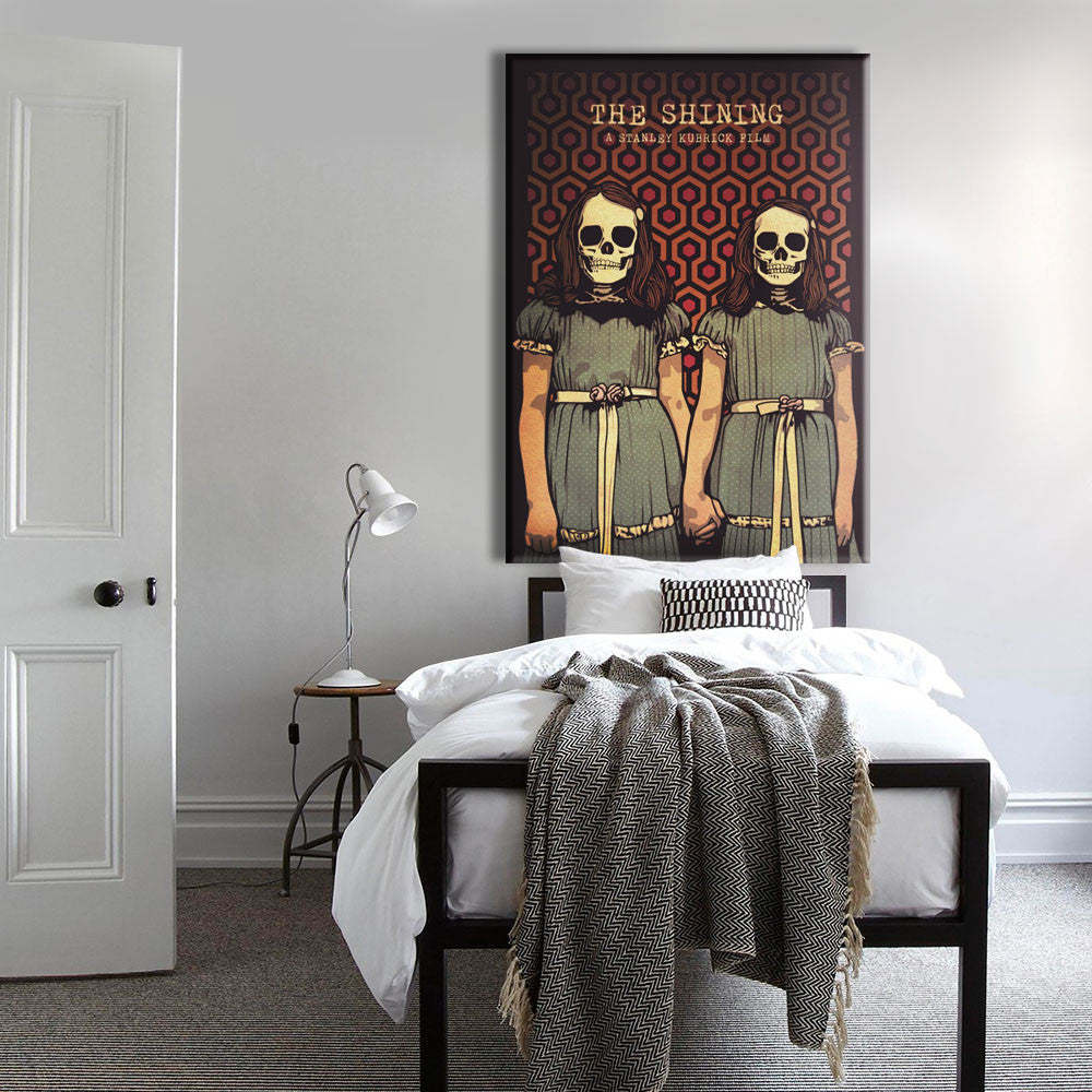 Image of THE SHINING - SISTERS - Tela Stampata montata su telaio in legno Misura: 70x100 cm