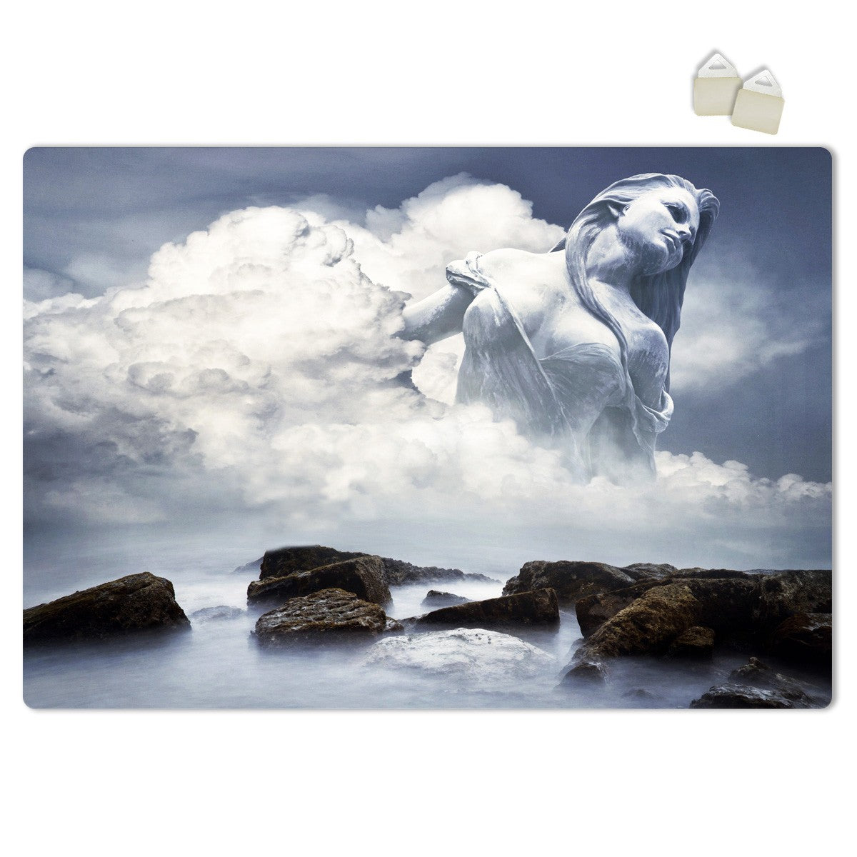 TRA LE NUVOLE - POSTER in PVC da 3mm Misura: 70x100 cm