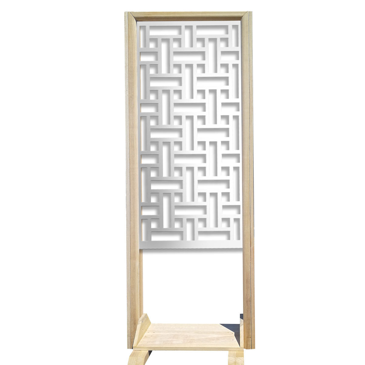 TRAMA - Separè - Paravento modulabile - 70x190cm - in Legno e PVC Colore: bianco