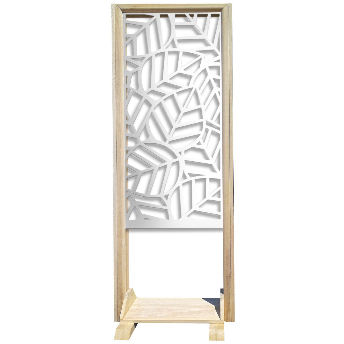 TROPICA - Separè - Paravento modulabile - 70x190cm - in Legno e PVC Colore: bianco