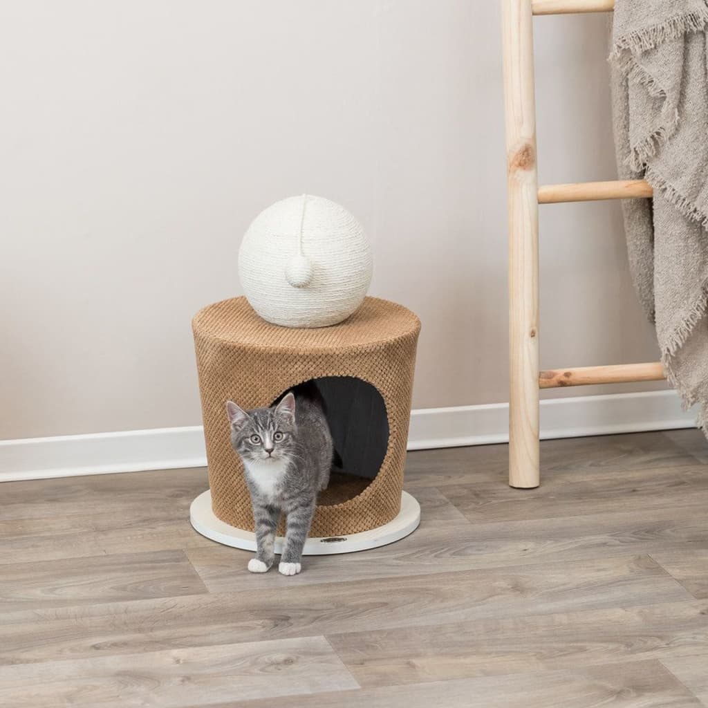 Image of TRIXIE Nicchia per Gatti con Palla Tiragraffi 36x50 cm Tortora