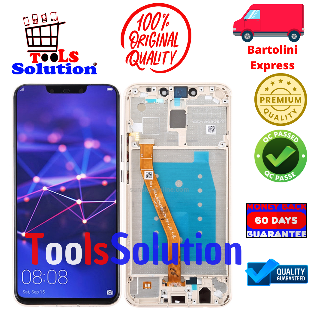 DISPLAY PER HUAWEI MATE 20 LITE LCD IPS ALTA QUALITA' COME ORIGINALE FRAME GOLD