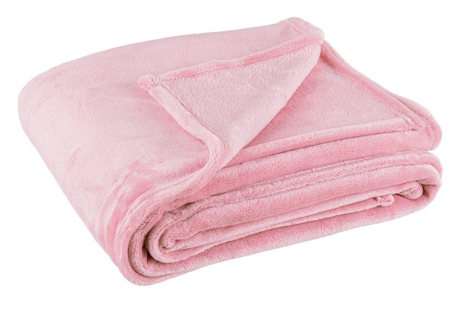 Plaid divano morbido in ecopelliccia - PENELOPE Colore: Rosa, Dimensione: 150x200