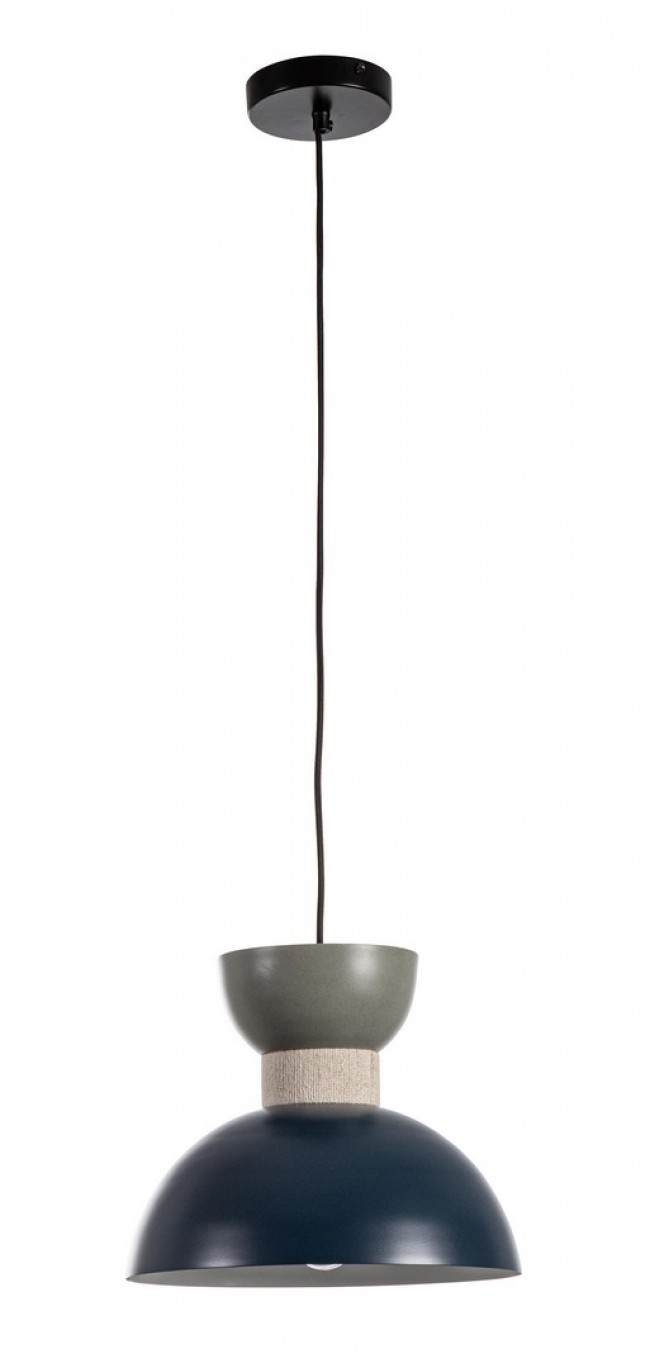 Lampadario a sospensione di design - JABALPUR Dimensione: D 30, Colore: Blu