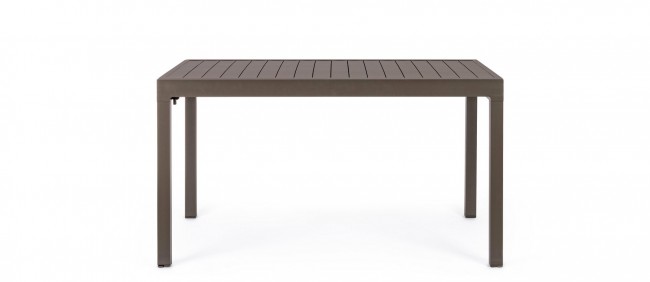Tavolo da giardino allungabile in alluminio - PELAGIUS Colore: Coffee, Dimensione: 135x90 cm