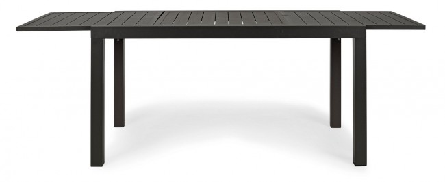 Tavolo da giardino in alluminio - HILDE Colore: Antracite, Dimensione: 140x77 cm