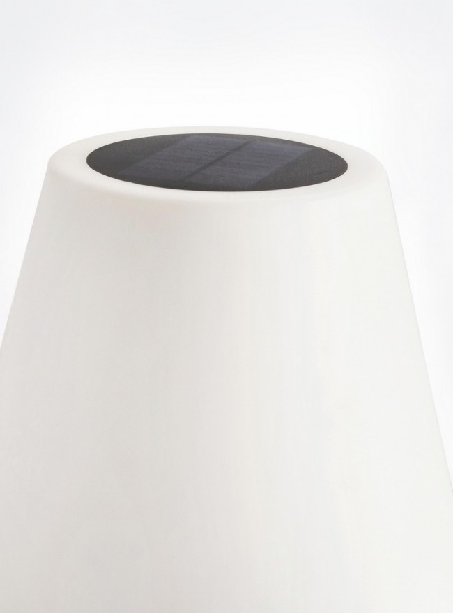 Image of Piantana led con speaker a ricarica solare H150 - PIANTANA SOLAR Colore: Nero