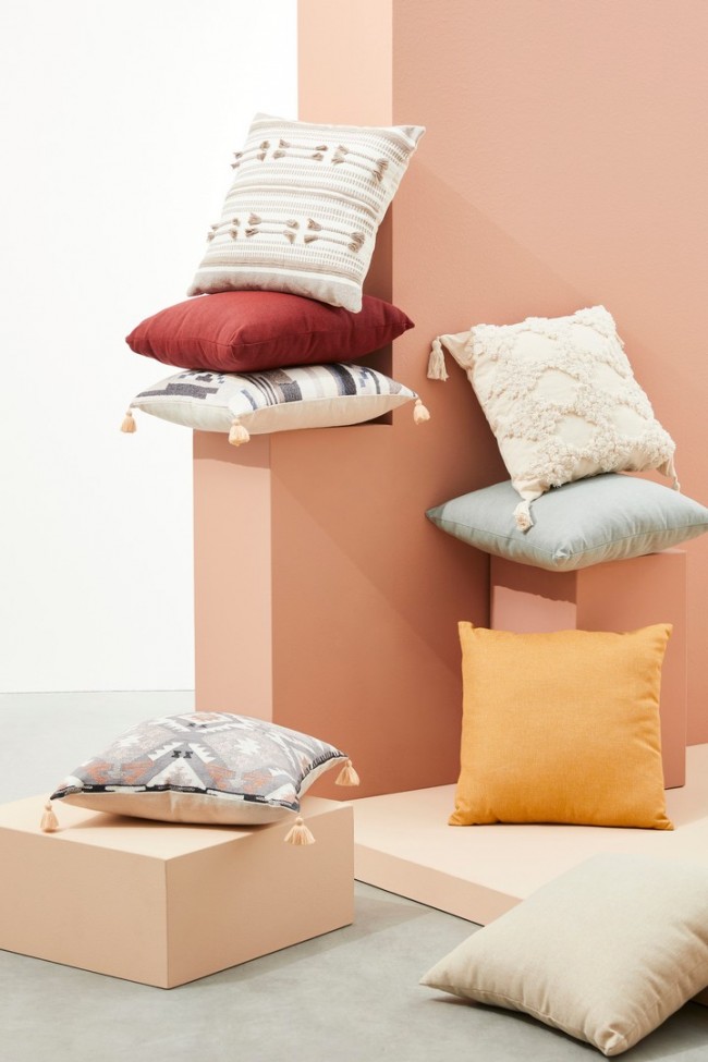 Cuscino da Esterno Decor (4 Pezzi) - OLEFIN Dimensione: 45x45 cm, Colore: Coffee