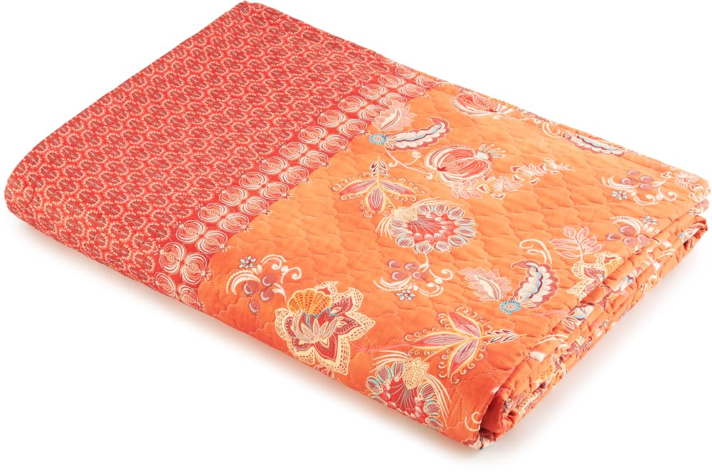 Bassetti Granfoulard Copriletto Trapuntato Matrimoniale Art. CHIAIA (TANGERINE)