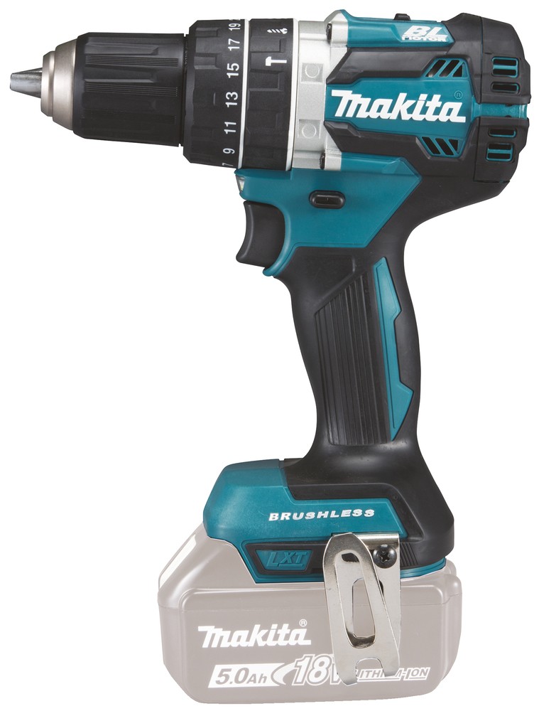 Image of Trapano avvitatore percussione 18v Brushless batteria naked Makita 54nm DHP484Z