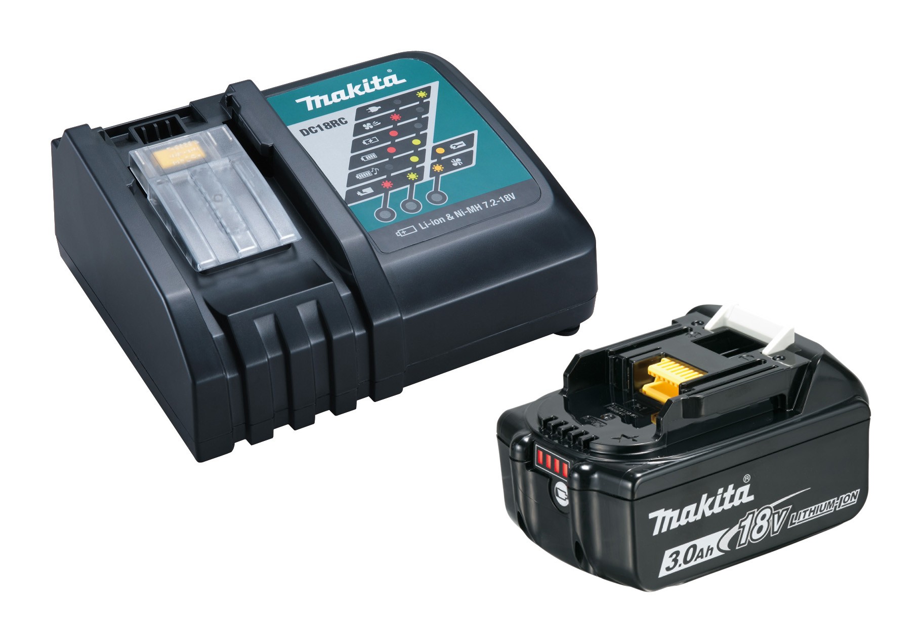 Image of 191A24-4 - KIT ENERGY MAKITA BATTERIA BL1830B + CARICATORE DC18RC