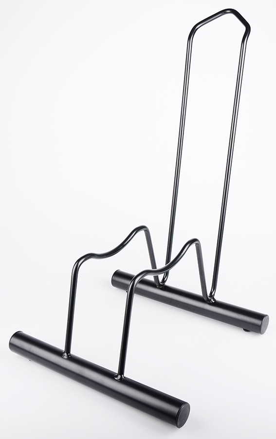 Porta Biciclette a Pavimento 1 Posto a Piedistallo per Fat-Bike, Non Smontabile o Modulabile, per Ruote da 12 cm