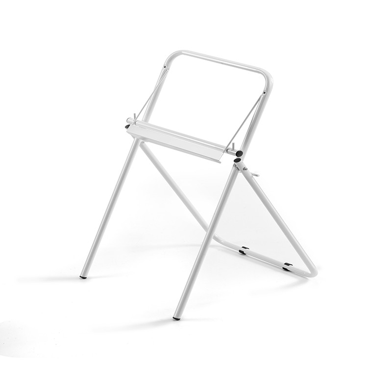 Porta Rotolo da Cucina a Terra Pieghevole con Taglierina Rompi Carta 38x38x16 cm Colore Bianco