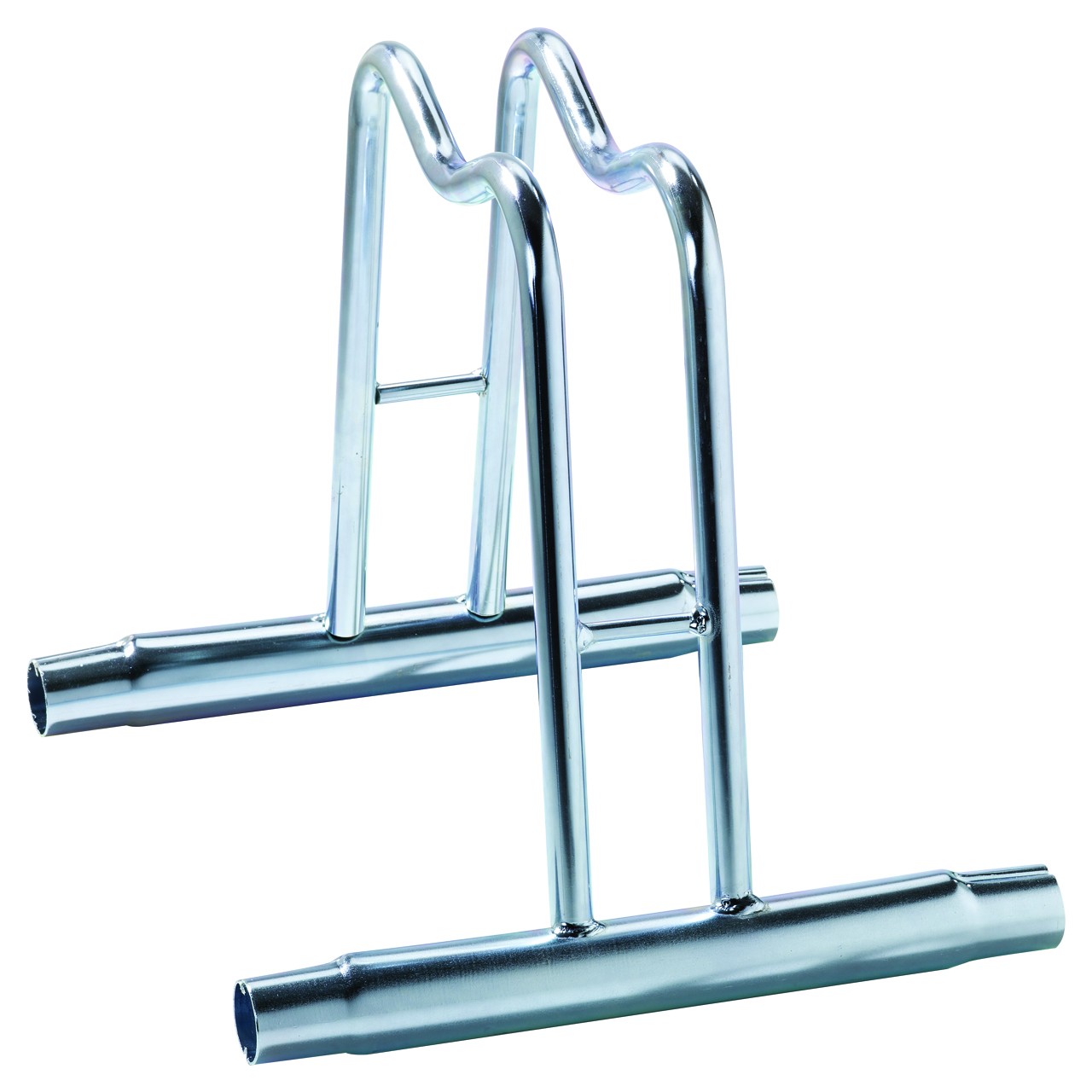 Rastrelliera Porta Biciclette 1 Posto Alto, Zincato a Freddo, Colore Tropical Oro, 38.5 x 42 x 26 cm Colore: Argento, Posti: 1, Finitura: Zincato