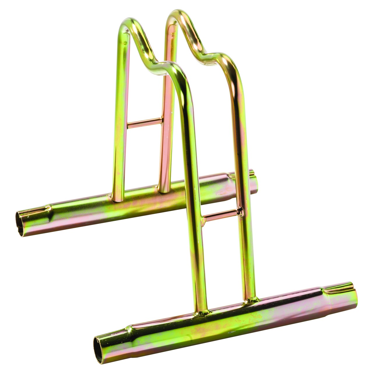 Rastrelliera Porta Biciclette 1 Posto Alto, Zincato a Freddo, Colore Tropical Oro, 38.5 x 42 x 26 cm Posti: 1, Finitura: Zincato, Colore: Oro