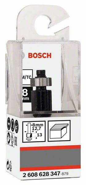 Image of 2608628347 - Fresa per rifilare laminati, 8 mm, D1 12,7 mm, L 13 mm, G 56 mm 8 mm, D1 12,7 mm, L 13 mm, G 56 mm