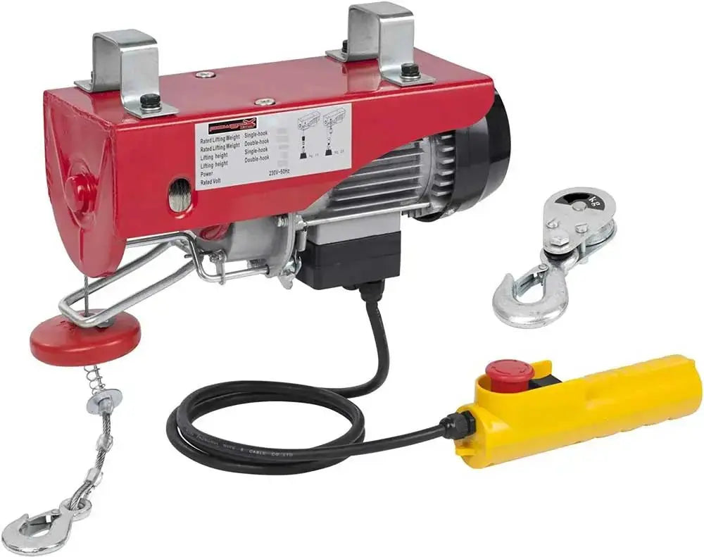 Paranco elettrico 125/250kg 540w 9/18mt