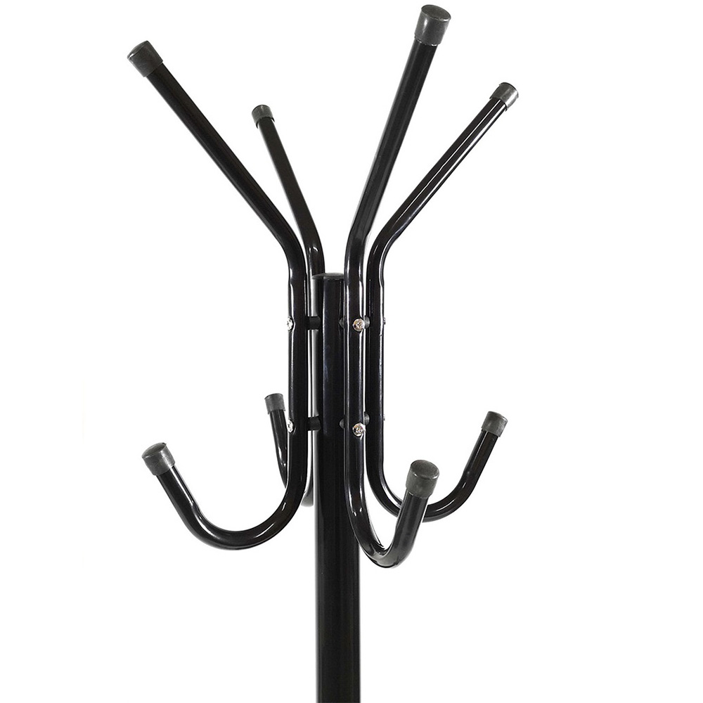 Appendiabiti da terra per ingresso ufficio stand in metallo attaccapanni NERO gu