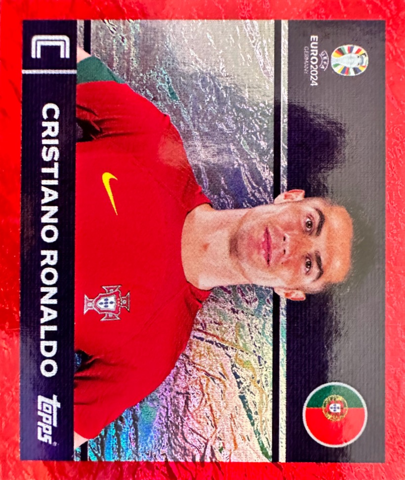 (678) N. POR2 Cristiano Ronaldo Portugal foil - Euro 2024 Swiss Topps