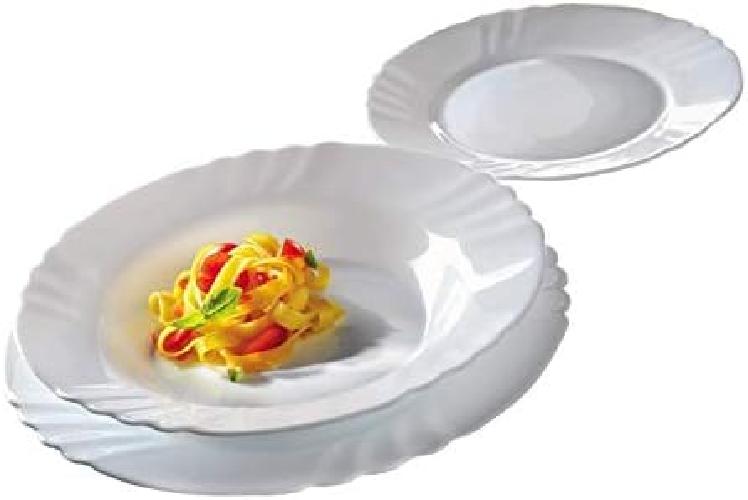 Set 6 Piatti frutta COLAZIONE dessert bormioli ebro cm20 arcopal bianco non si s