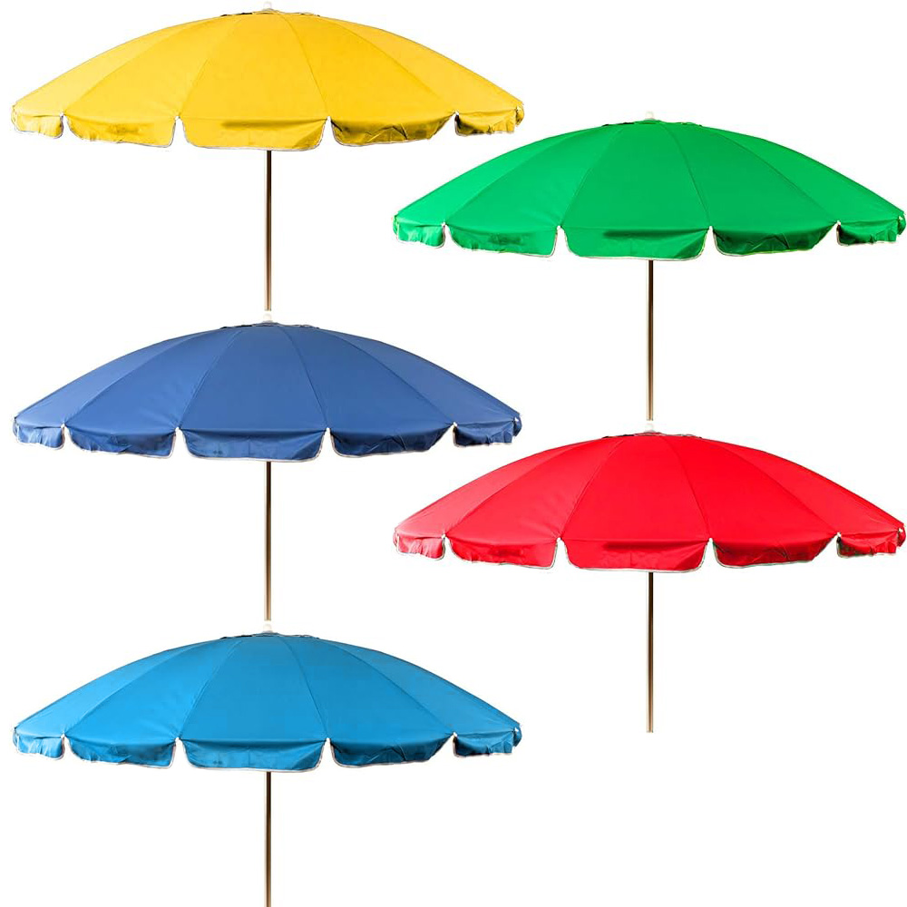 Ombrellone Grande da spiaggia con snodo cm 240 antivento per piscina giardino te