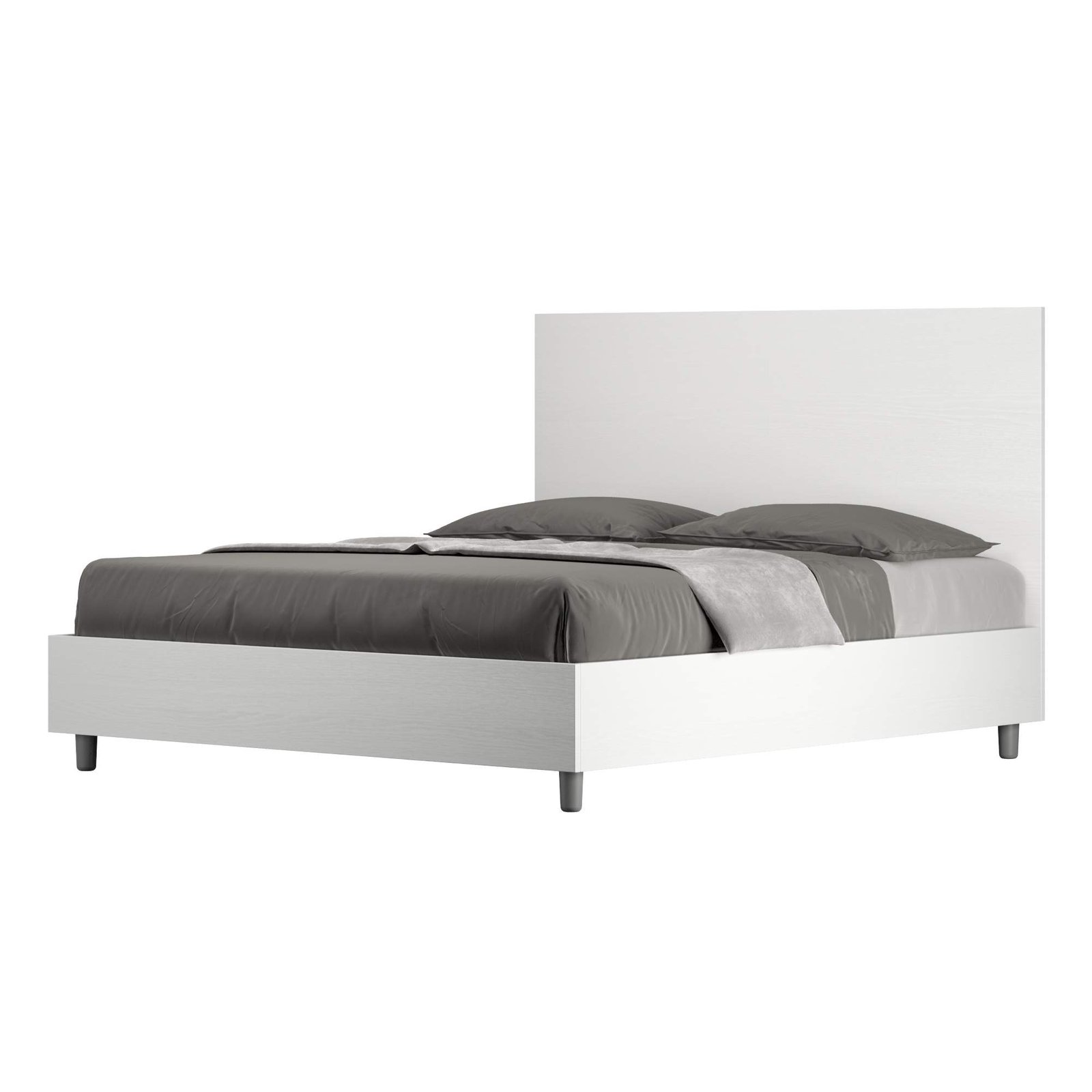 Letto Matrimoniale - NEW EGOS Tipologia Letto: Alzata Doppia, Dimensione Rete: 160x200, Colore: Bianco Frassino
