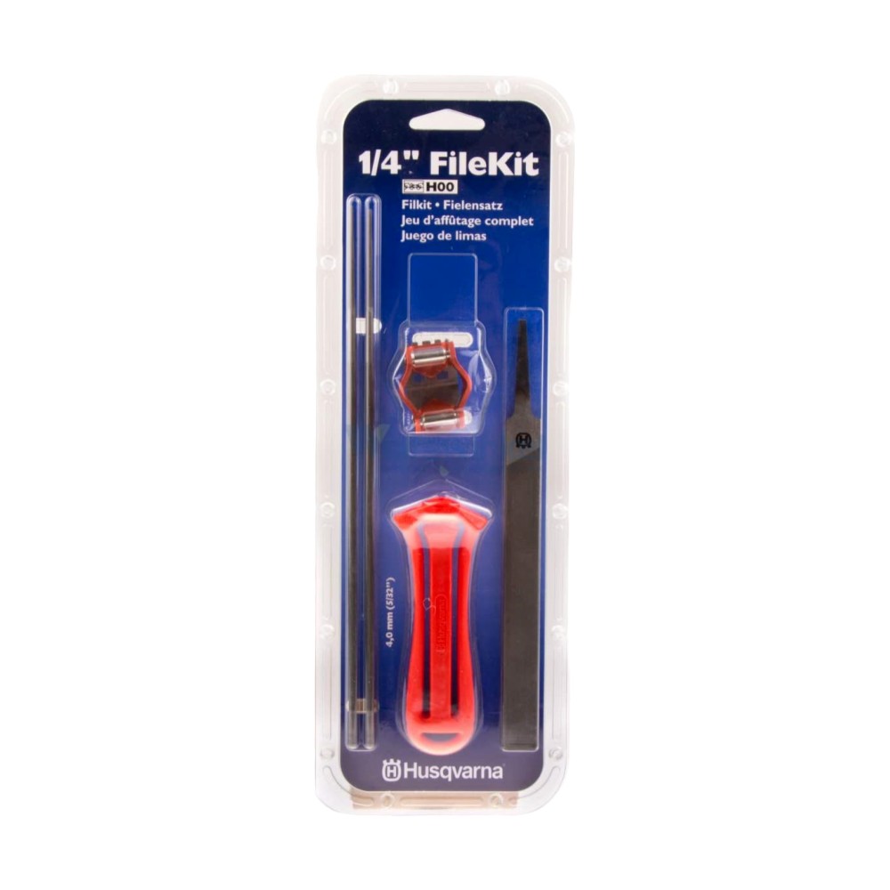Kit Husqvarna affilatura catena motosega potatura H00 passo 1/4 mm lime 4mm 5/32