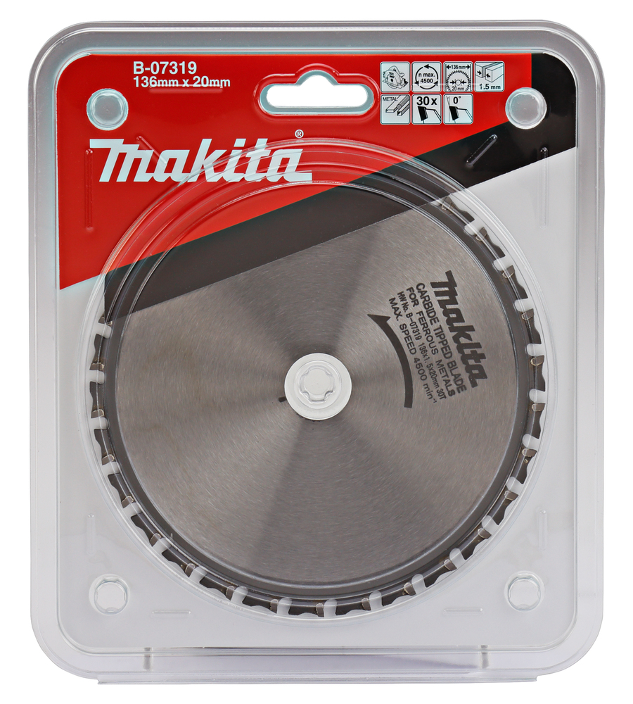 Image of LAMA PER SEGA CIRCOLARE MAKITA PER METALLO D.136mm 36 DENTI B-07319