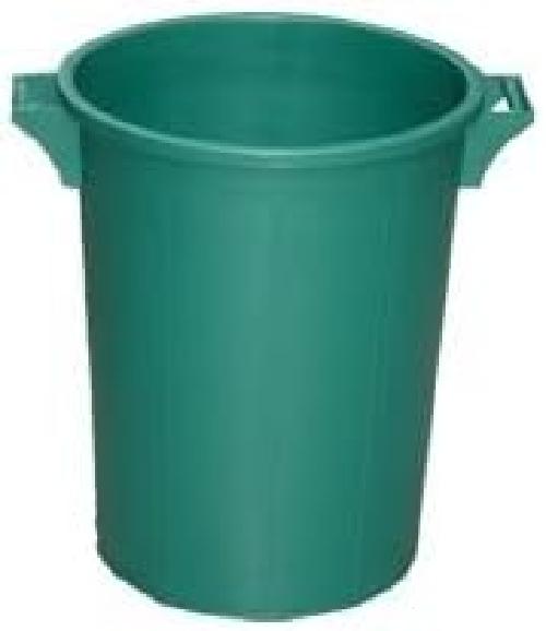 Bidone portarifiuti VERDE con coperchio antirandagismo industriale 70 litri patt