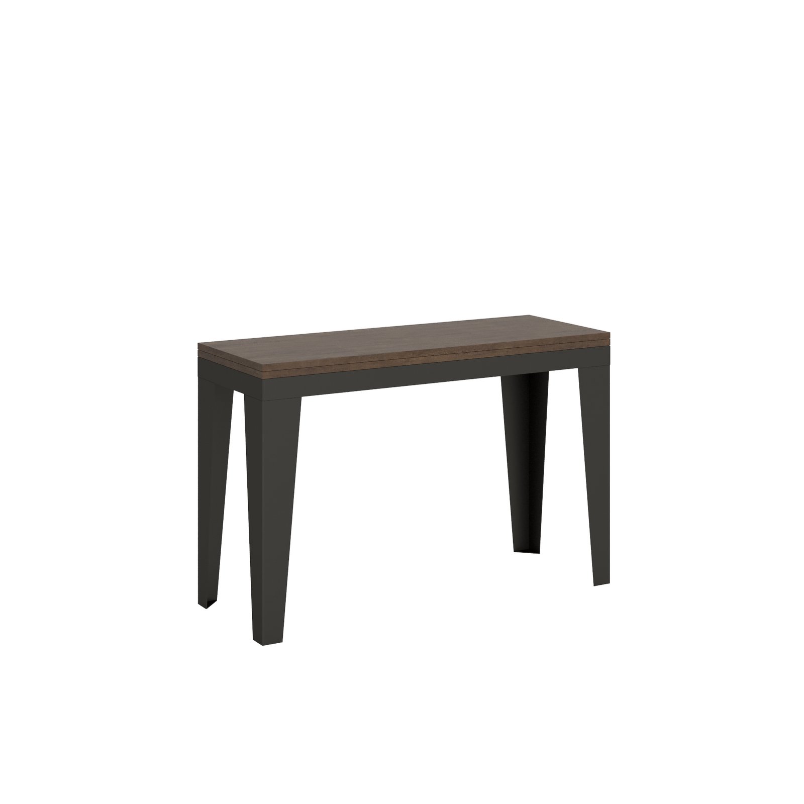 Tavolo Apribile a Libro - FLAME DOUBLE Colore: Noce, Dimensioni: 45x120/78