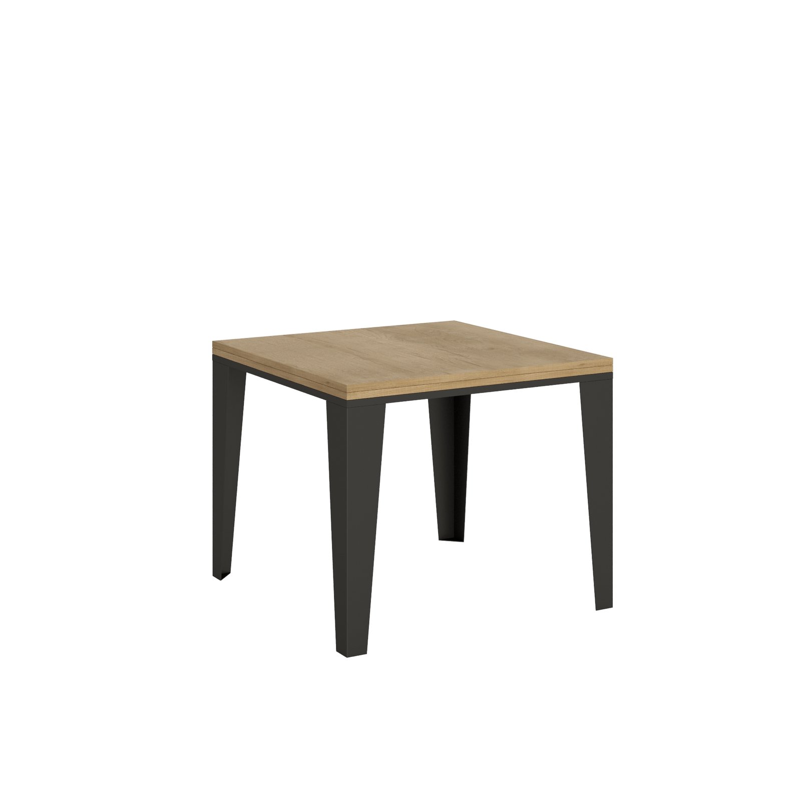 Tavolo Apribile a Libro - FLAME LIBRA Dimensioni: 90x90/78, Colore: Quercia Natura