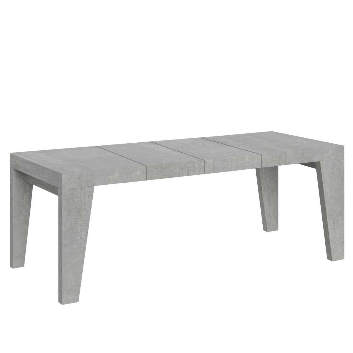 Tavolo da pranzo Allungabile - NAXY PREMIUM Dimensioni: 90x200/460, Colore: Cemento