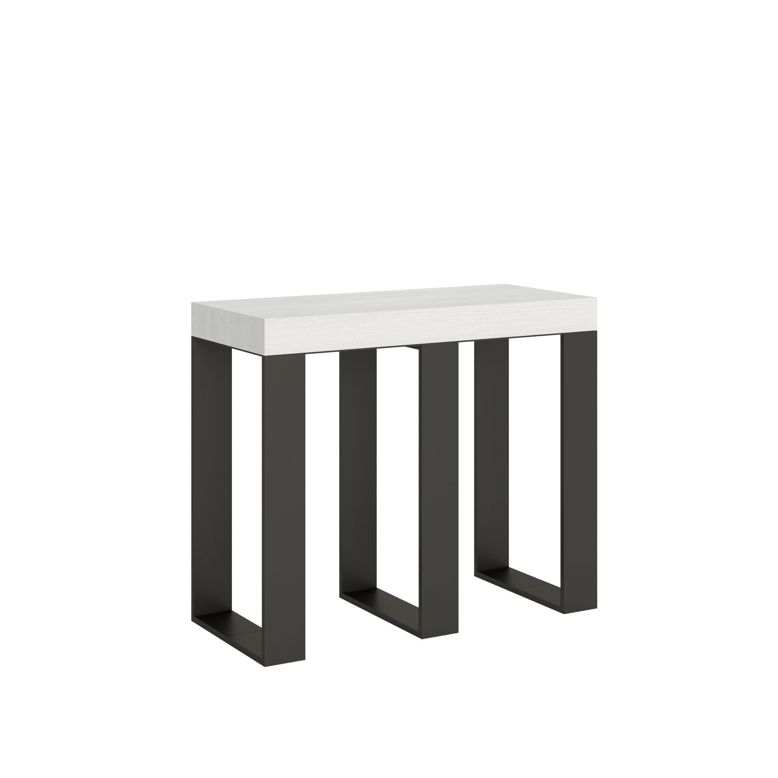 Consolle allungabile - SINTESI Colore: Bianco Frassino, Dimensioni: 90x40/300