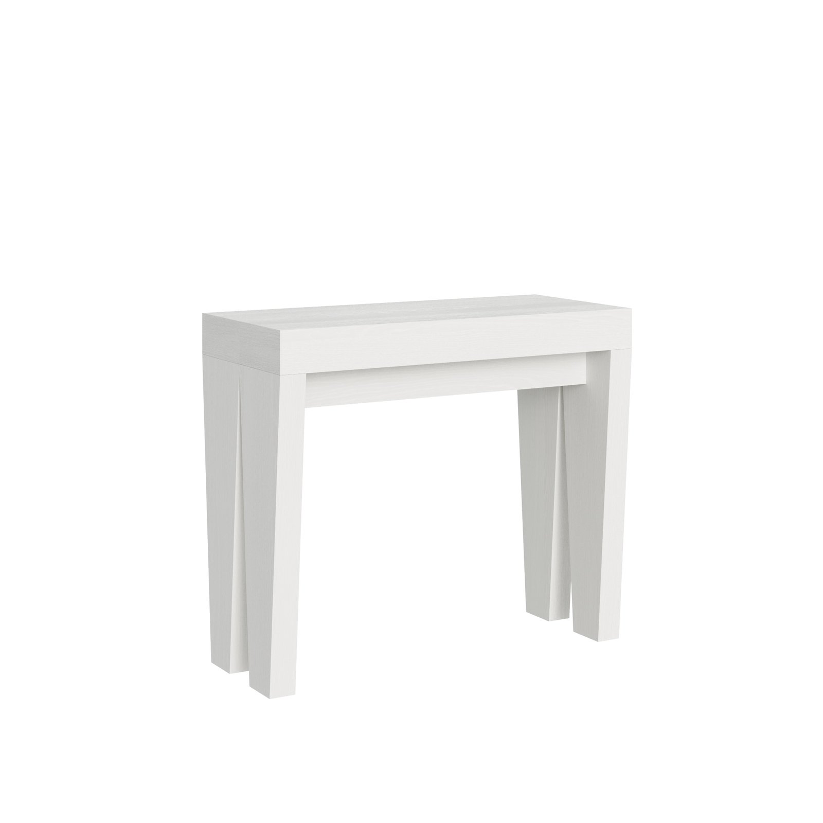 Consolle allungabile - SPIMBO Colore: Bianco Frassino, Dimensioni: 90x40/196