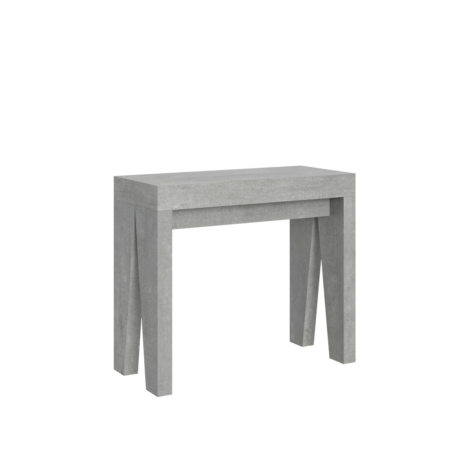 Consolle allungabile - NAXY Colore: Cemento, Dimensioni: 90x40/196