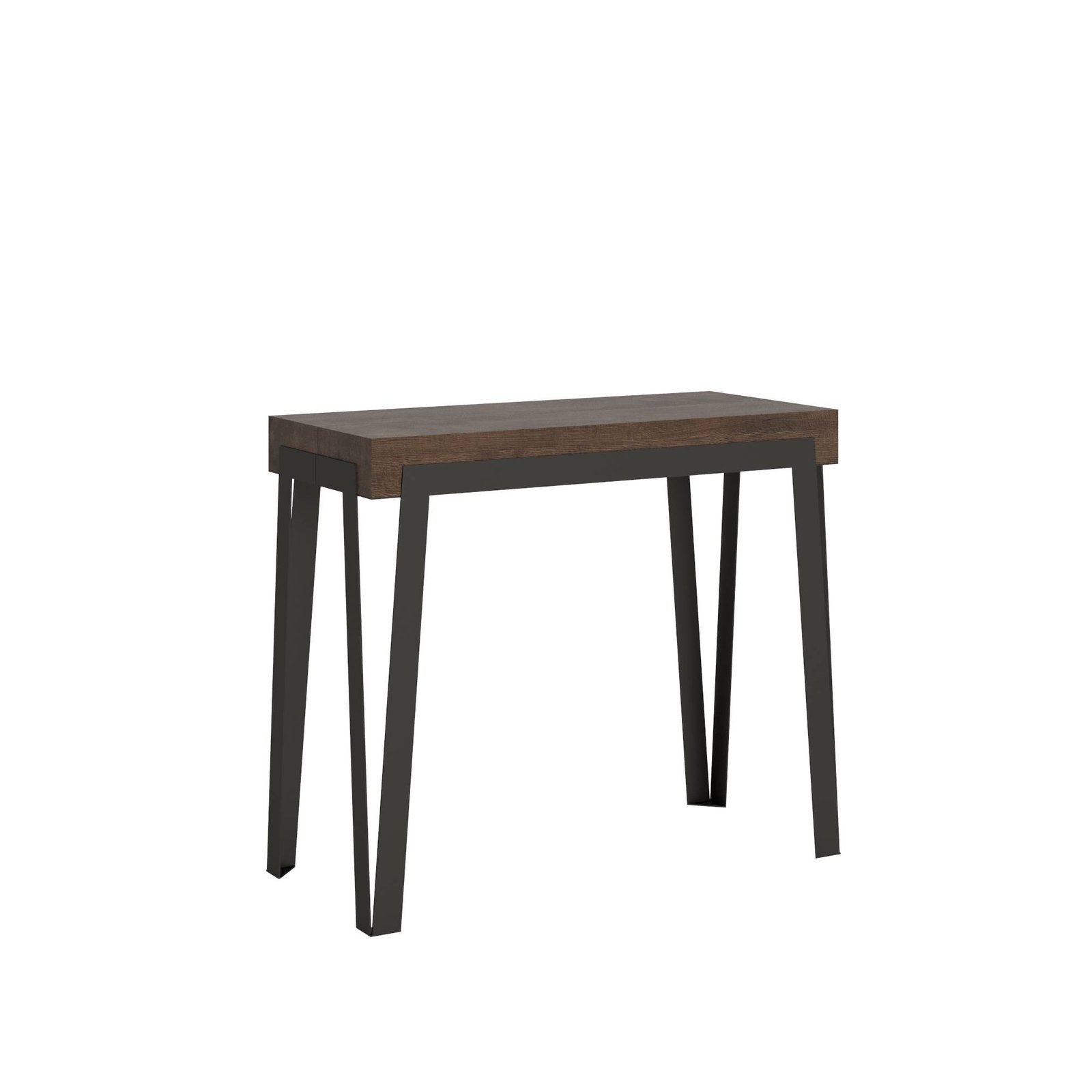 Consolle allungabile - RIO Dimensioni: 90x40/300, Colore: Noce, Telaio: Antracite