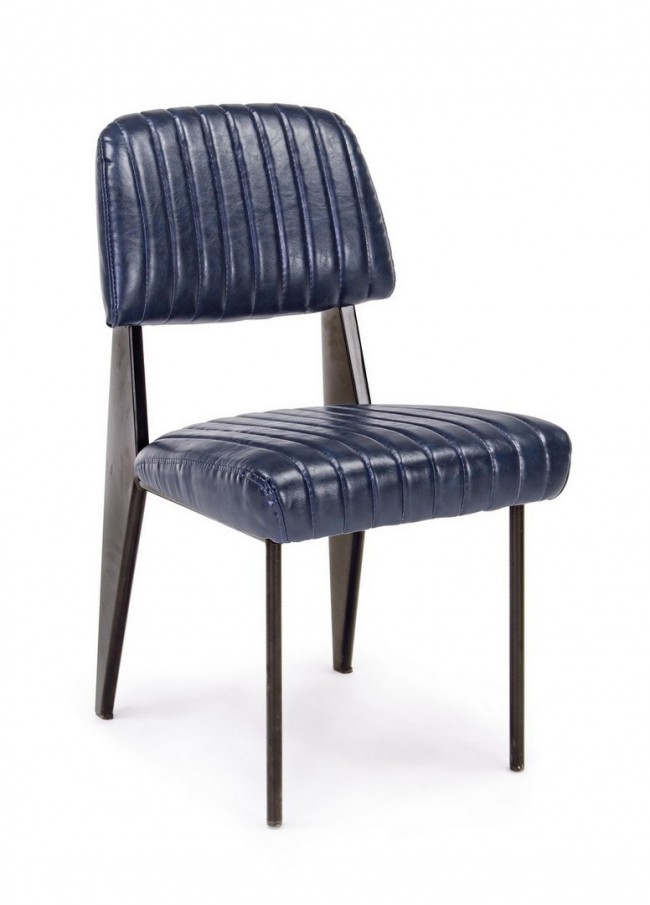 Image of Sedia blu vintage (2 pezzi) - DAISY