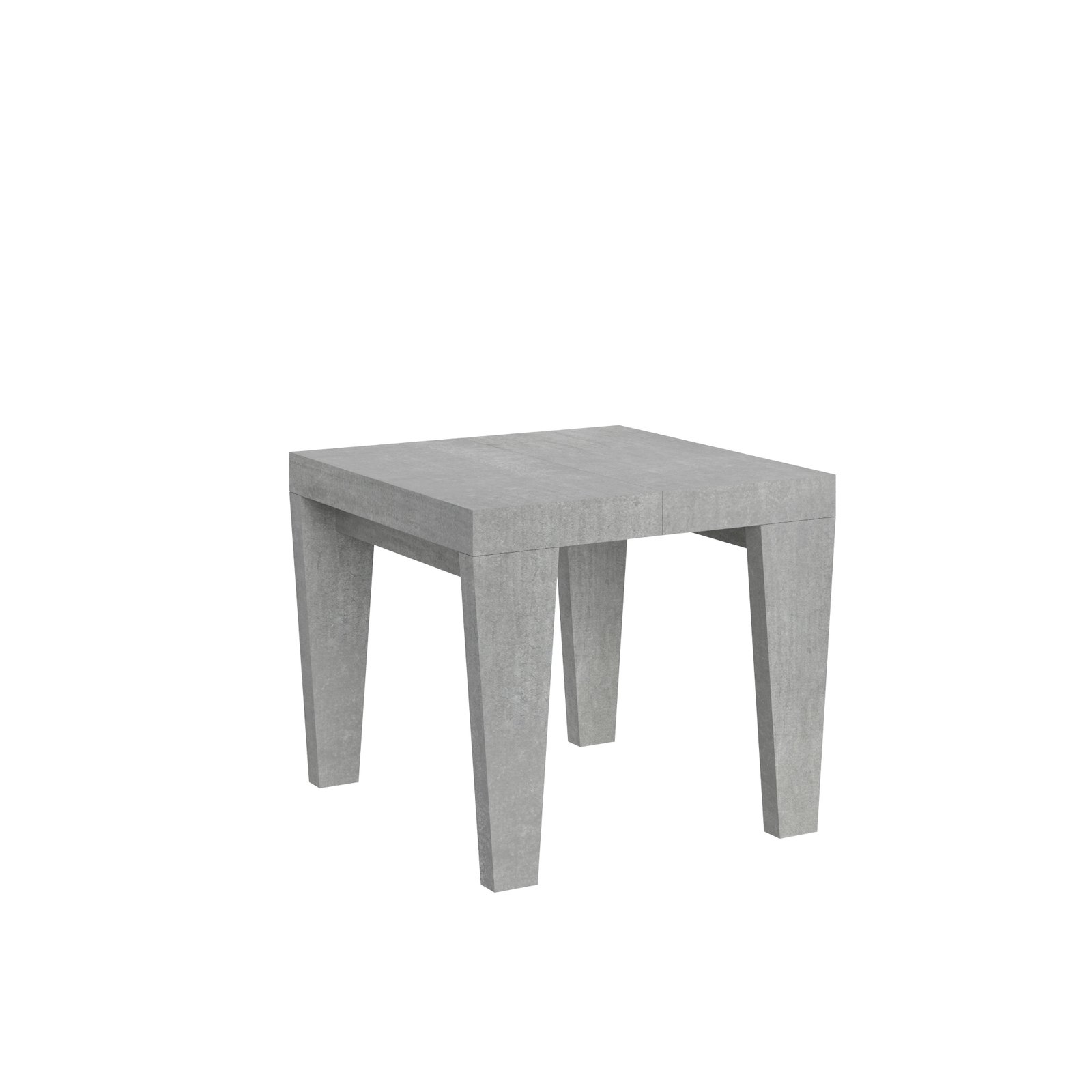 Tavolo da pranzo Allungabile - SPIMBO Dimensioni: 90x90/246, Colore: Cemento