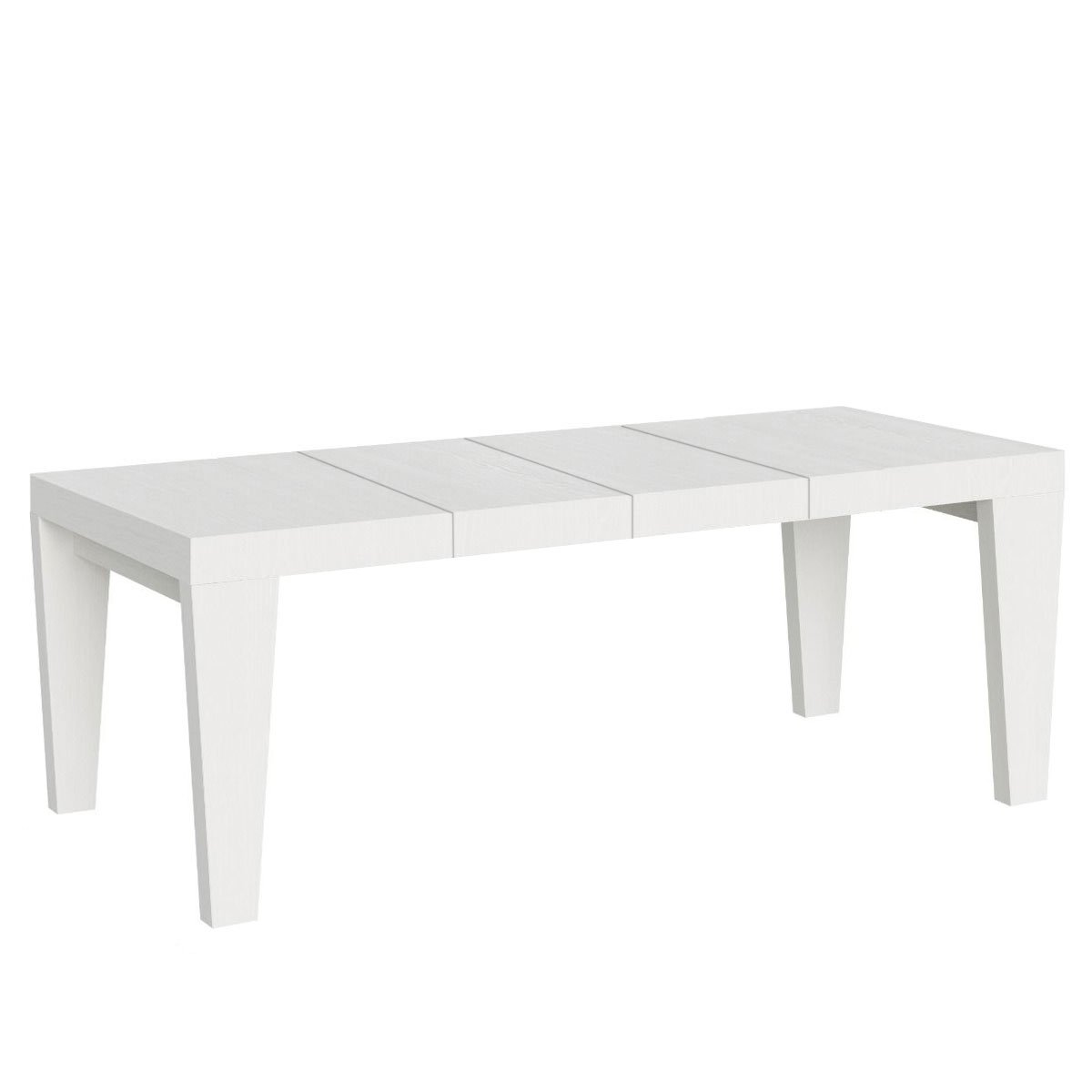 Tavolo da pranzo Allungabile - SPIMBO PREMIUM Colore: Bianco Frassino, Dimensioni: 90x160/264